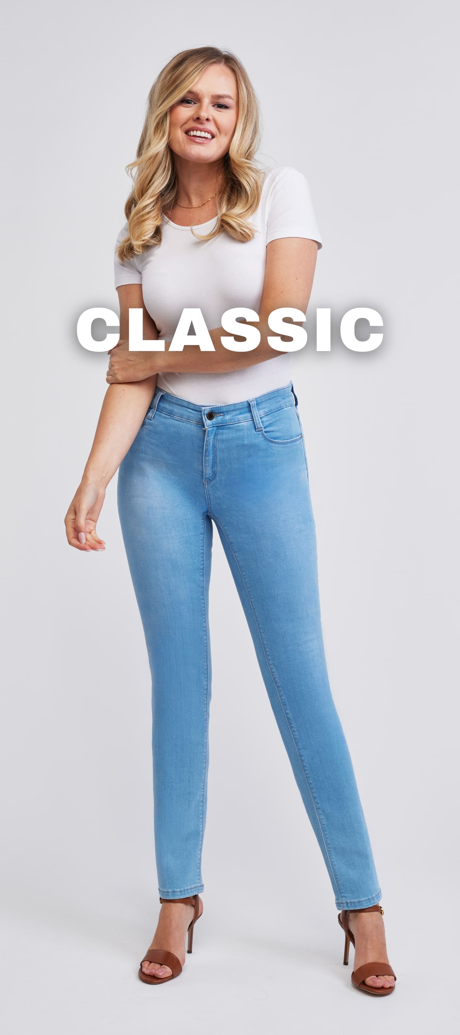 Wonderjeans Classic für Damen, modische Jeans mit bequemem Schnitt