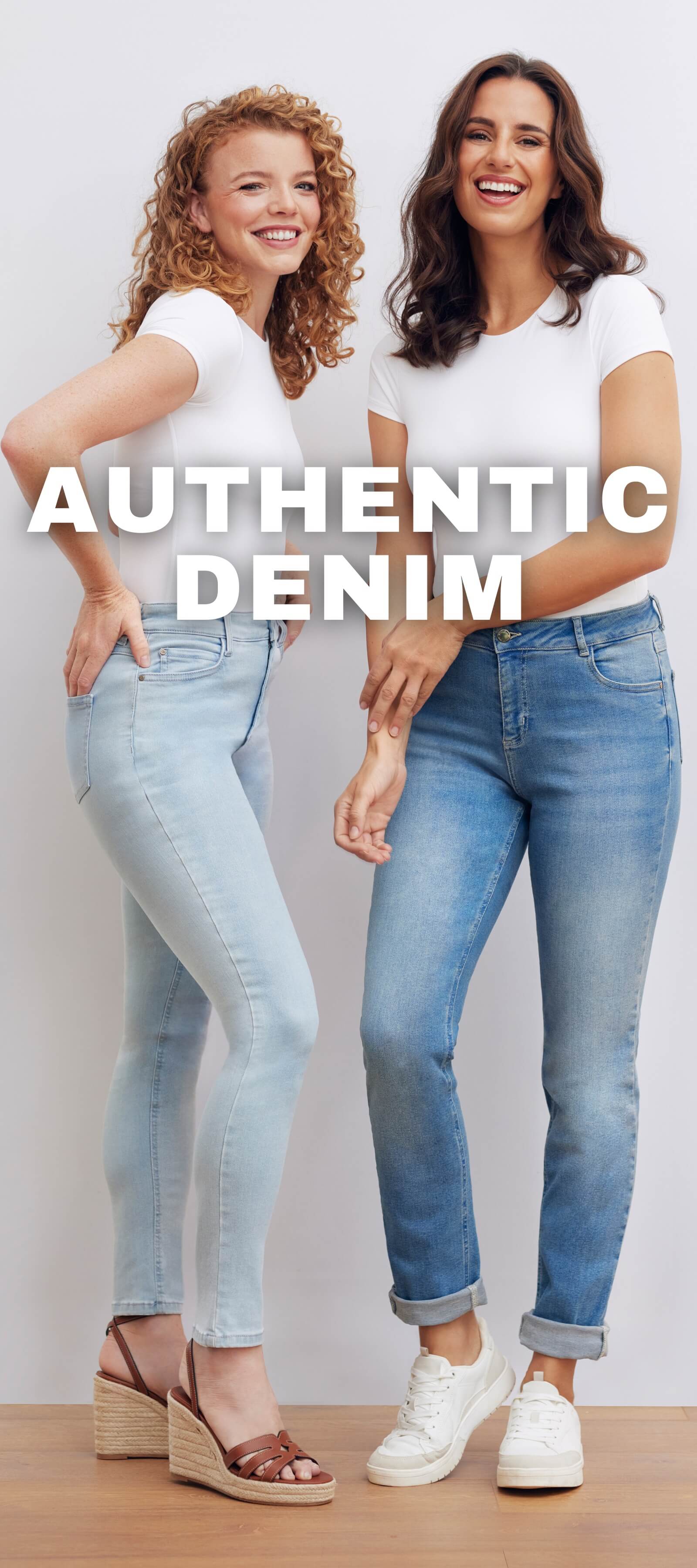 Authentic Denim Wonderjeans, stilvolle Jeans für Damen, ideal für Alltag und Freizeit