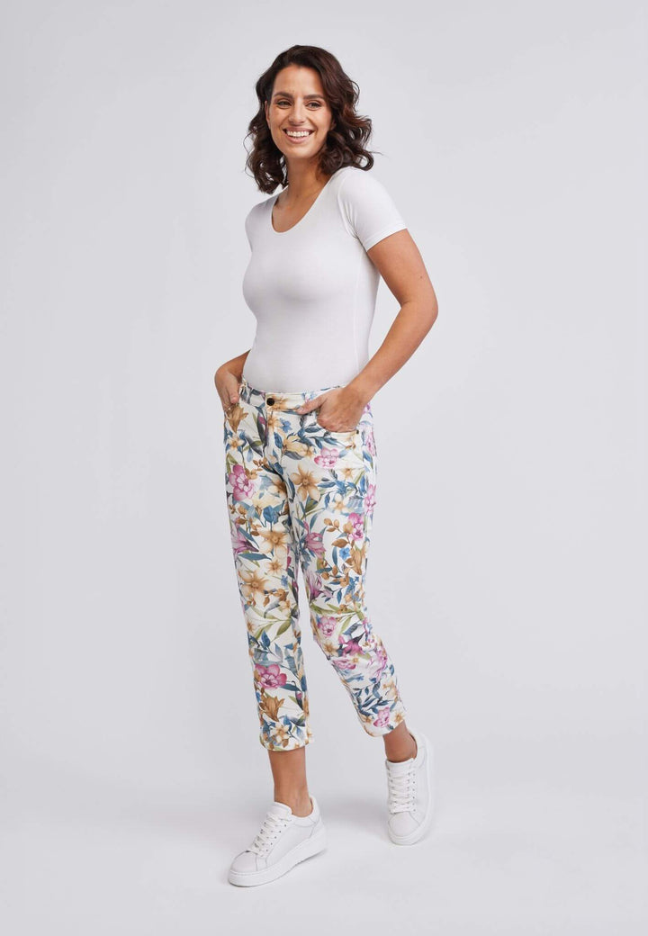 wonderjeans Ankle Watercolor Bloom