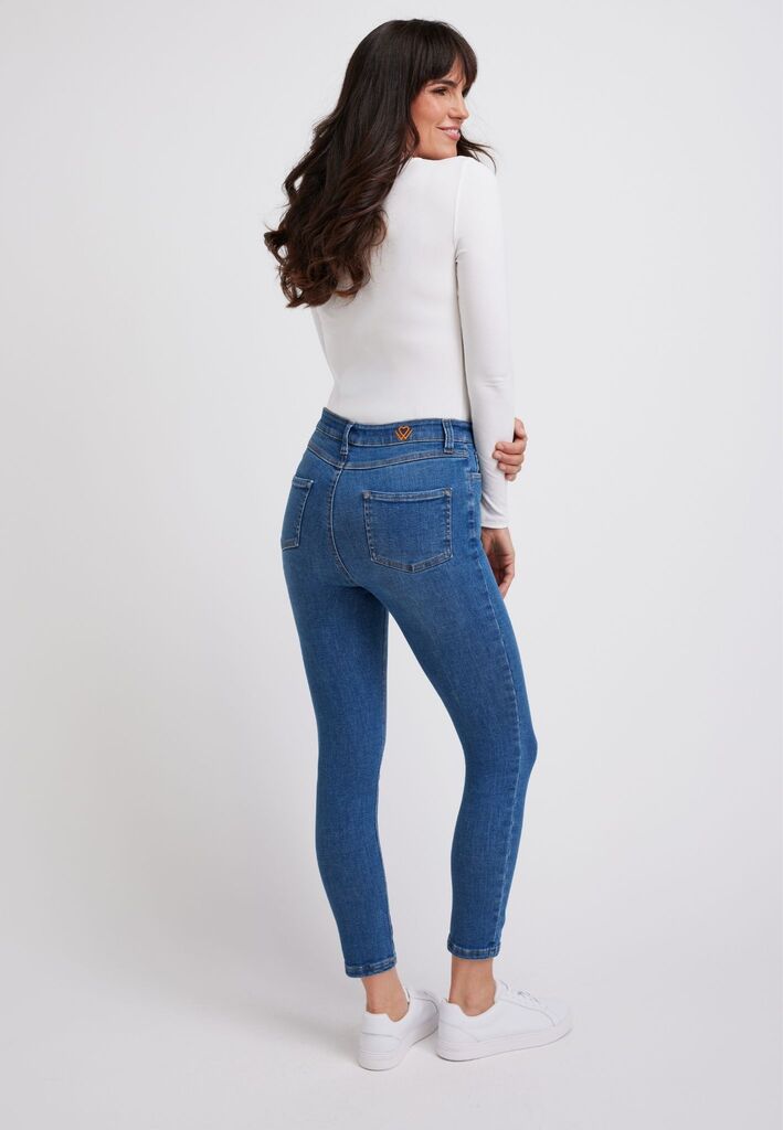 wonderjeans High-Waisted Authentic Blue Washed