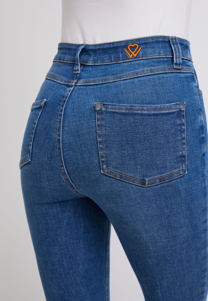 wonderjeans High-Waisted Authentic Blue Washed