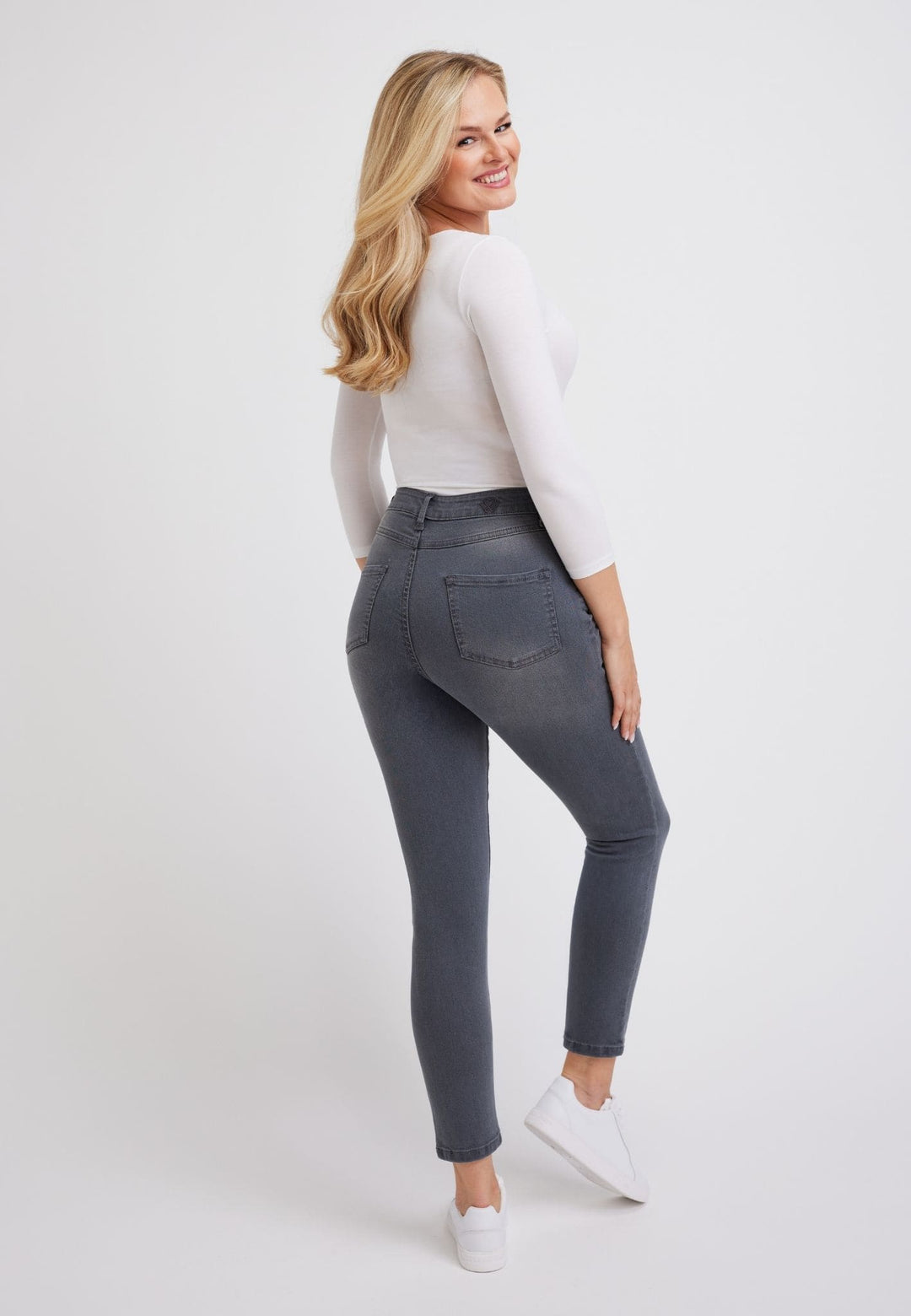 wonderjeans High-Waist Gray Super Wash