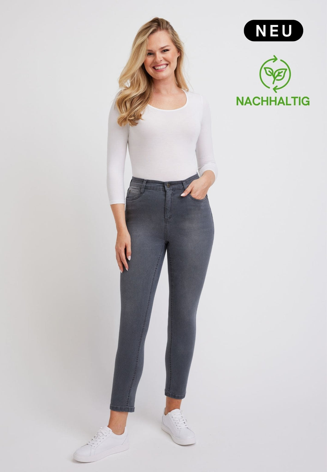 wonderjeans High-Waist Gray Super Wash