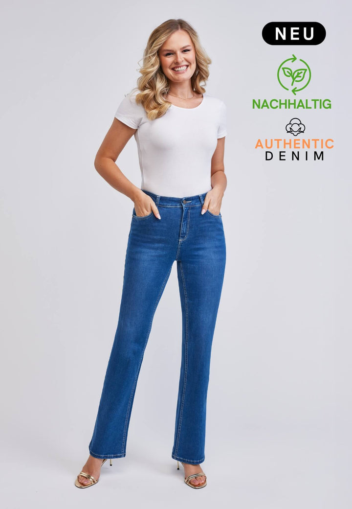 wonderjeans High Waist Bootcut Authentic Brilliant Blue