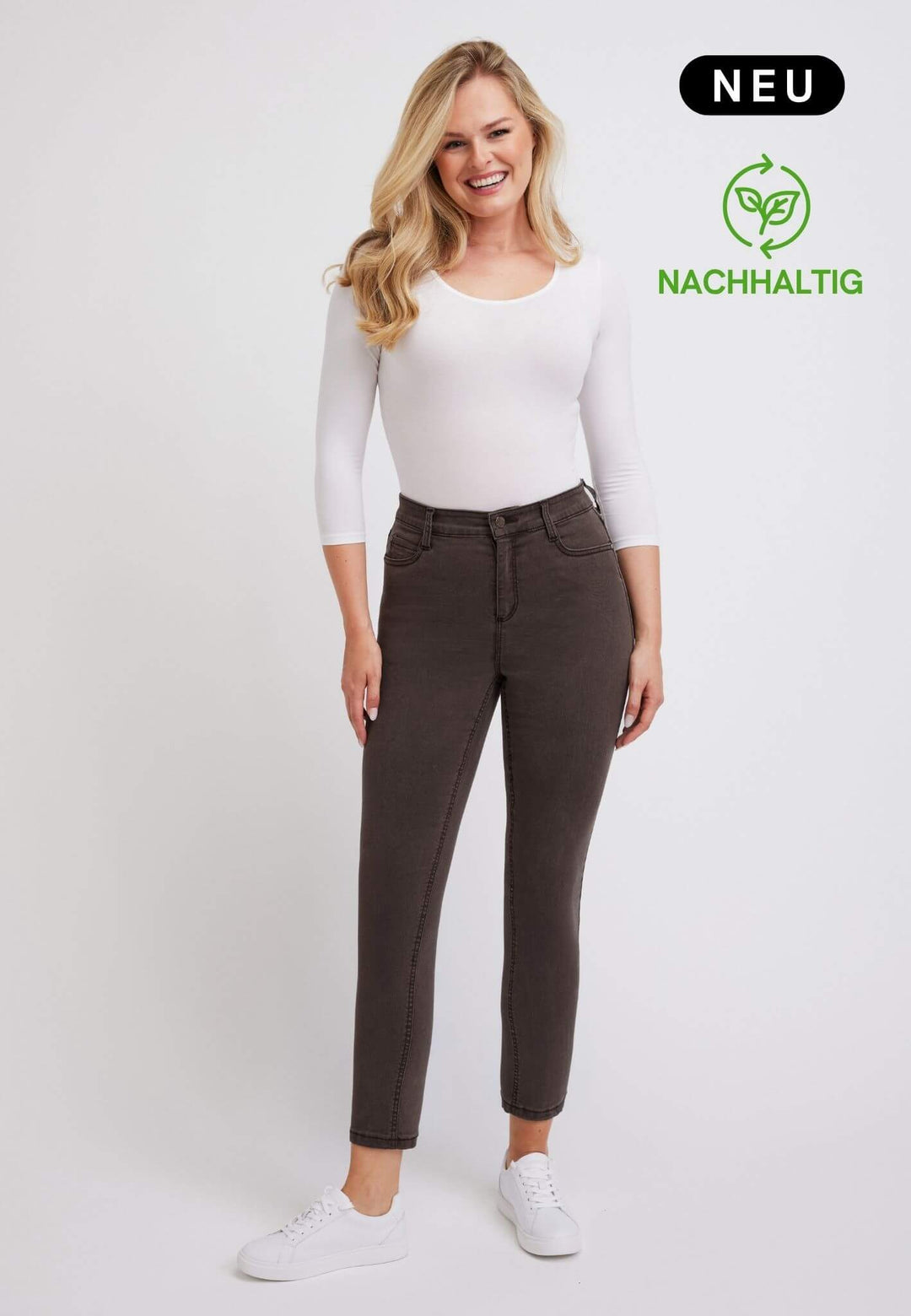 wonderjeans High-Waist Mocca
