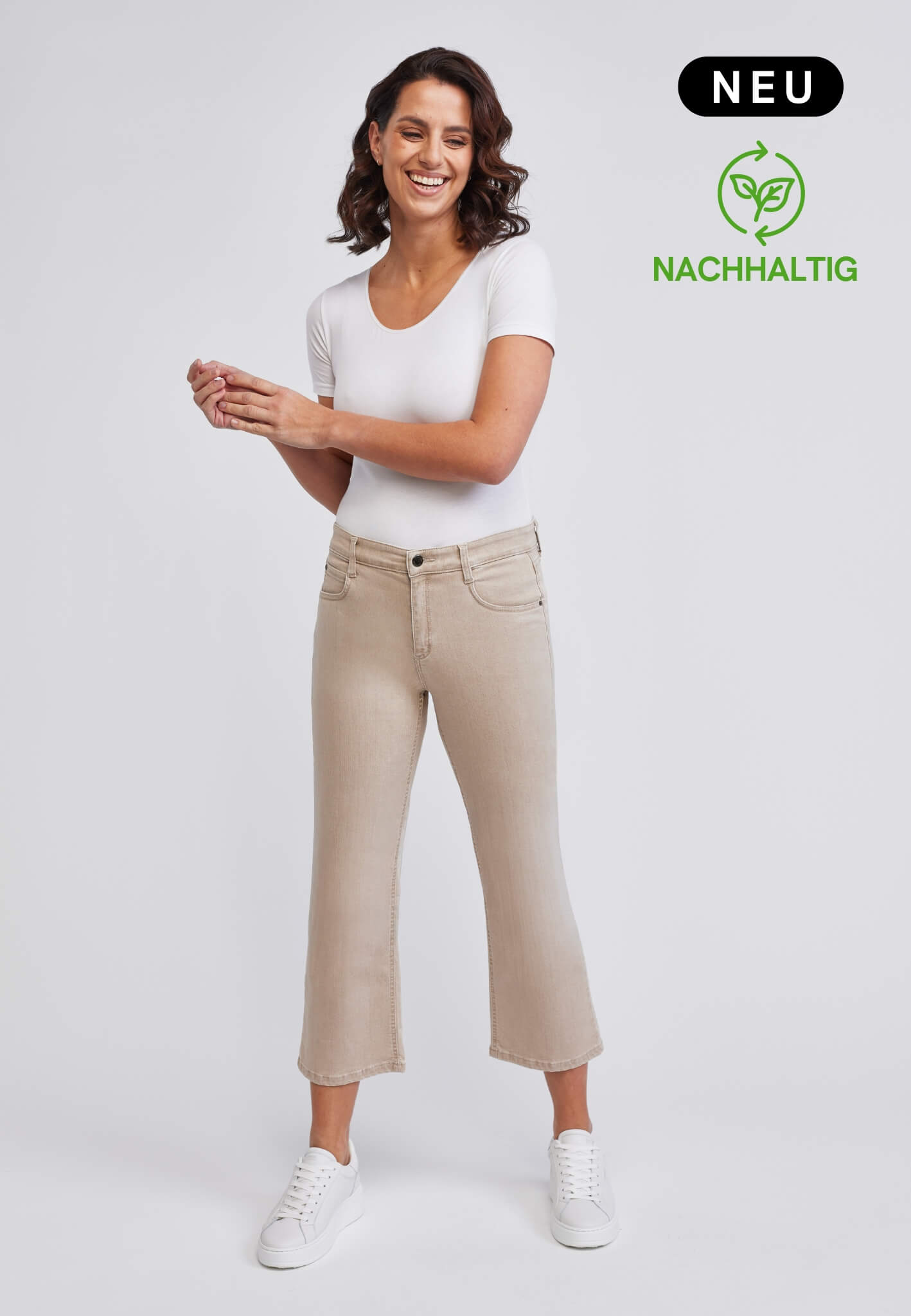 wonderjeans Relaxed Straight Sand