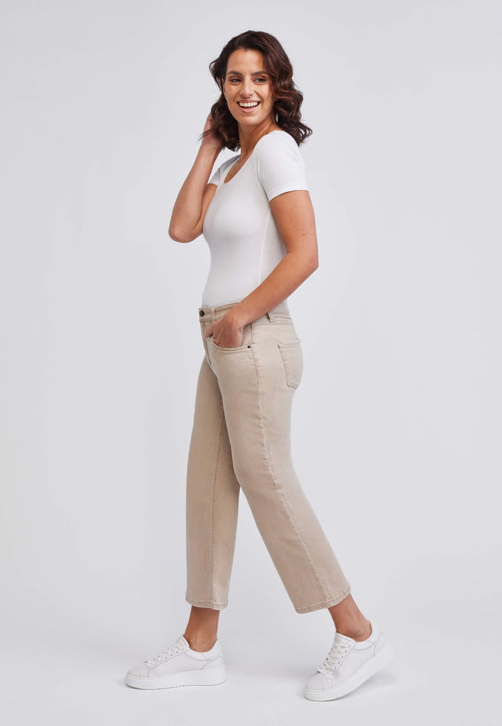 wonderjeans Relaxed Straight Sand