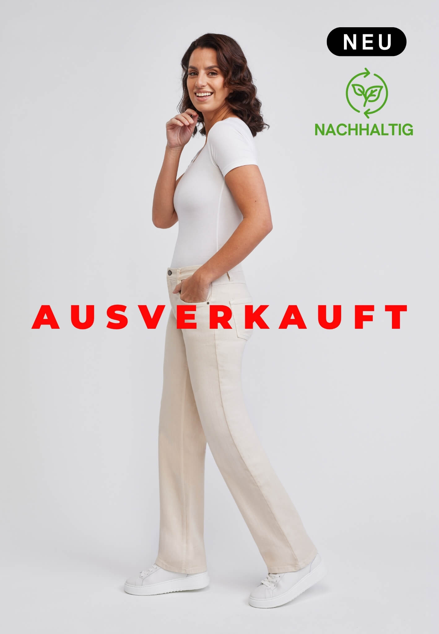 wonderjeans Relaxed Straight Sand