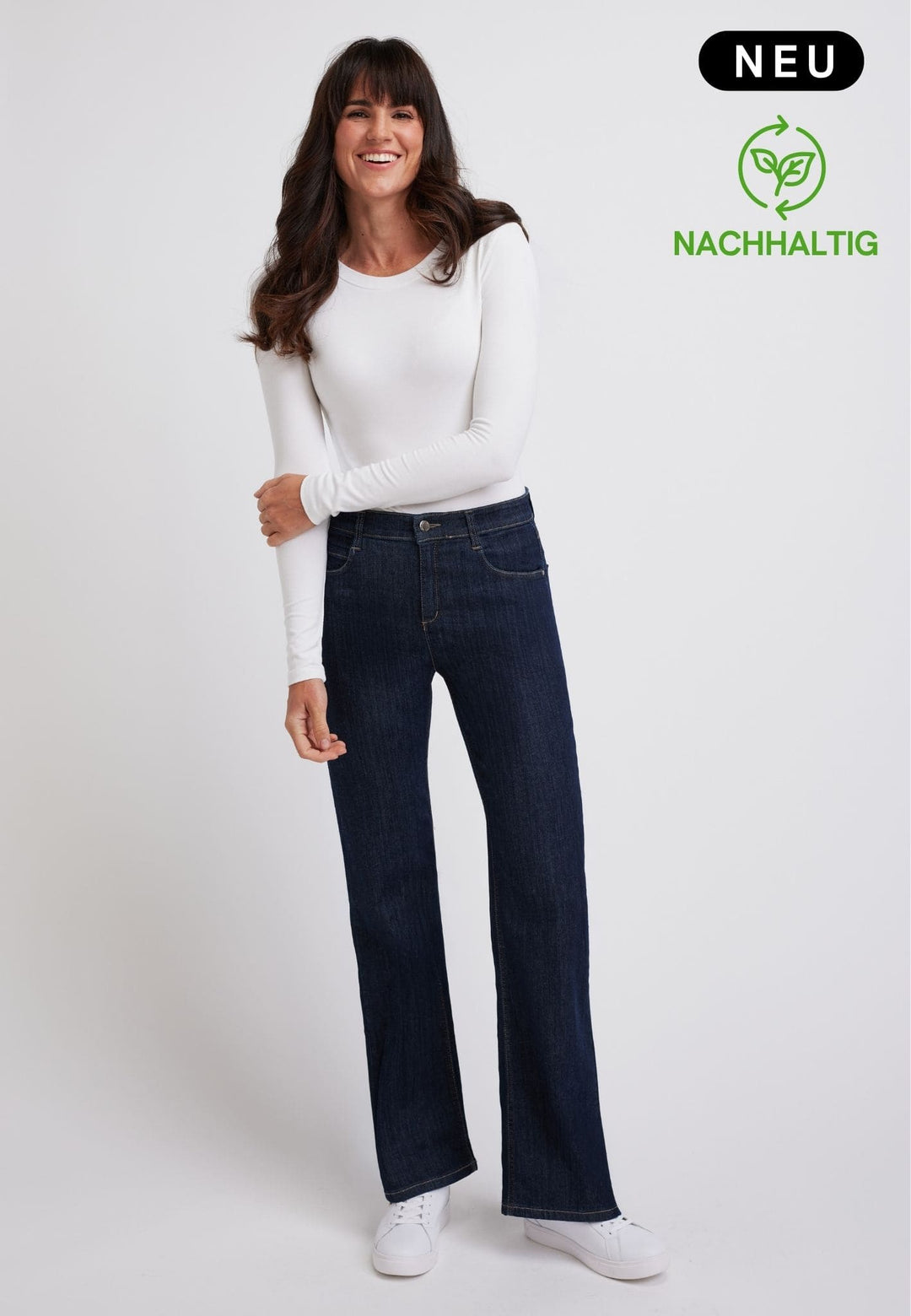 wonderjeans Relaxed Wide Blue Rinse
